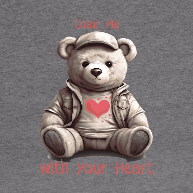 color me with your heart (colorless teddy bear) by hayr pictures